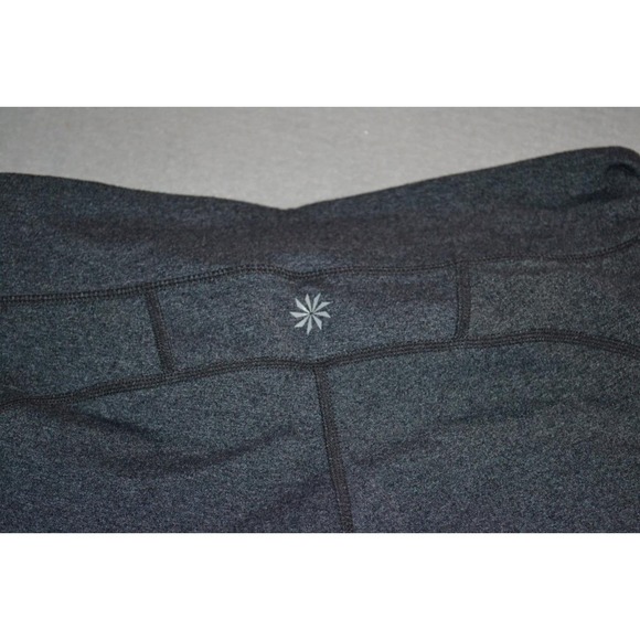 30265 Athleta Gym Pants Leggings Workout Gray Nylon Blend Size Small Womens - Picture 11 of 12